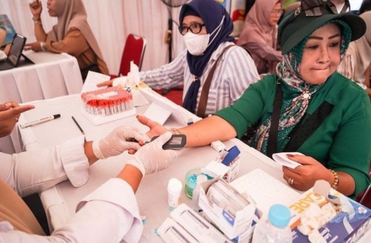 Pelaksanaan Cek Kesehatan Gratis. ANTARA/HO - Kementerian Kesehatan
