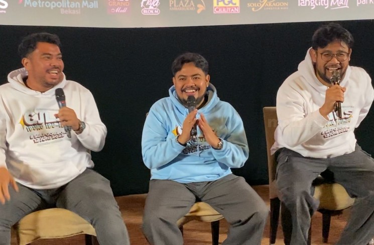 Suasana jumpa pers usai penayangan perdana film GJLS: Ibuku Ibu-Ibu di XXI Senayan City, Jakarta, Selasa, 3 Juni 2025. [Matamata.com/Adiyoga]