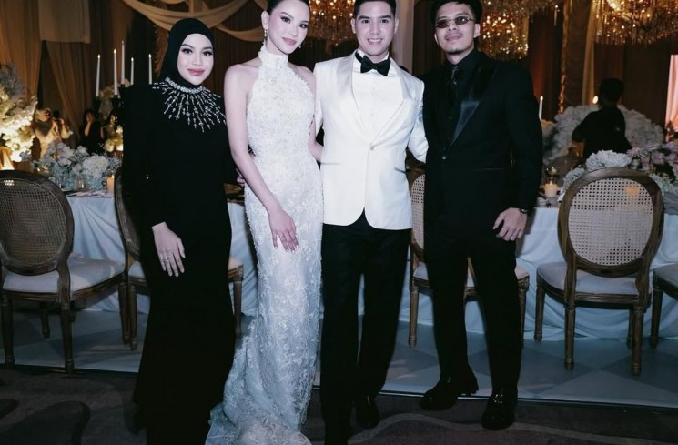 Resepsi Al Ghazali dan Alyssa Daguise dihadiri Atta Halilintar dan Aurel Hermansyah. (ist)