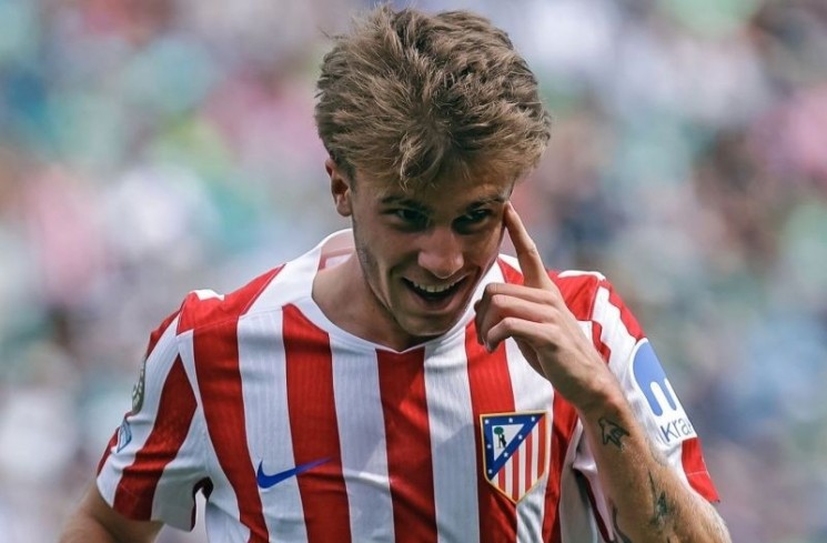 Pemain Atletico Madrid Pablo Barrios. (ANTARA/X/Atleti)
