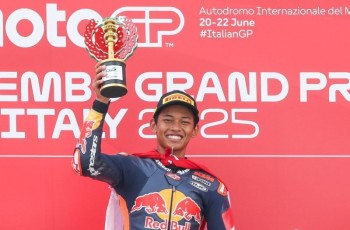 Usai Cetak Sejarah di Rookies Cup, Veda Ega Siap Tempur di JuniorGP Prancis