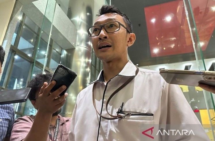 Juru Bicara Komisi Pemberantasan Korupsi Budi Prasetyo (ANTARA/Rio Feisal/am.)
