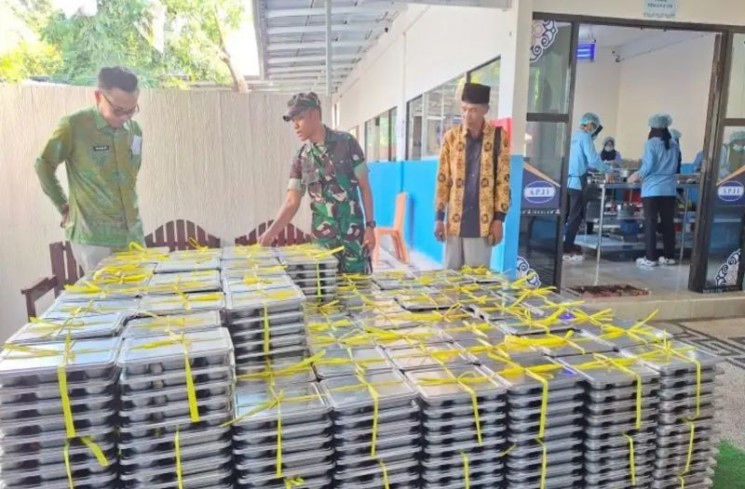 Salah satu dapur MBG di wilayah Nusa Tenggara Barat (NTB) yang siap beroperasi. ANTARA/Akhyar Rosidi.
