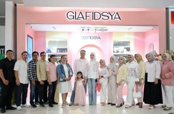 dr Reza Gladys Buka Toko Skincare Glafidsya di Mall, Gambarkan Cinta Keindahan dan Kelembutan Wanita