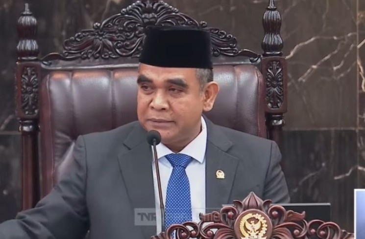 Tangkapan layar Ketua MPR, Ahmad Muzani, memberikan pidato pengantar Sidang Tahunan MPR 2025 di Gedung Parlemen, Jakarta, Jumat (15/8/2025). ANTARA/Nadia Putri Rahmani/YouTube-DPR
