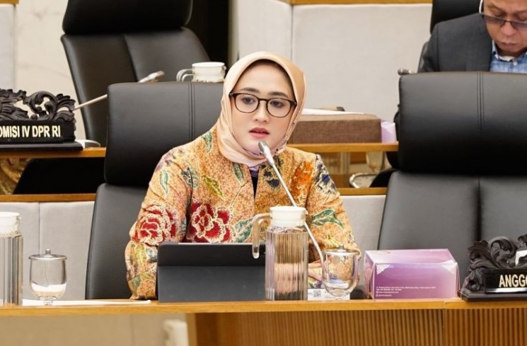 Anggota Komisi IV DPR RI Rina Sa'adah di kompleks parlemen, Jakarta. (ANTARA/HO-DPR)
