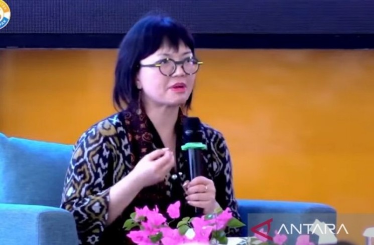 Tangkapan layar-Wakil Menteri Pendidikan Tinggi, Sains, dan Teknologi (Wamendiktisaintek) Stella Christie melakukan kunjungan kerja ke Universitas Bengkulu, di Bengkulu, Selasa (19/08/2025) ANTARA/Boyke Ledy Watra
