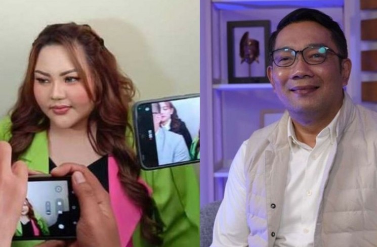Kolase Lisa Mariana dan Ridwan Kamil. (ist)