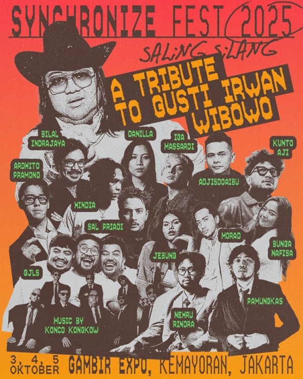 Tribute To Gusti Irwan Wibowo di Synchronize Fest. [ist]