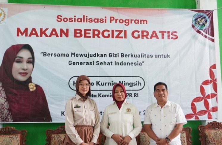 Sosialisasi program MBG di Desa Bandung Jaya, Kecamatan Kabawetan, Kabupaten Kepahiang, di Bengkulu, Minggu (05/10/2025). ANTARA/HO-Dokumen Pribadi
