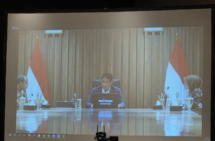 Menteri Keuangan (Menkeu) Purbaya Yudhi Sadewa menyampaikan sambutan dalam acara temu media Kementerian Keuangan, di Bogor, Jawa Barat, Jumat (10/10/2025) (ANTARA/Bayu Saputra)
