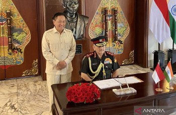Menhan RI dan CDS India Bahas Peningkatan Kerja Sama Pertahanan dan Militer