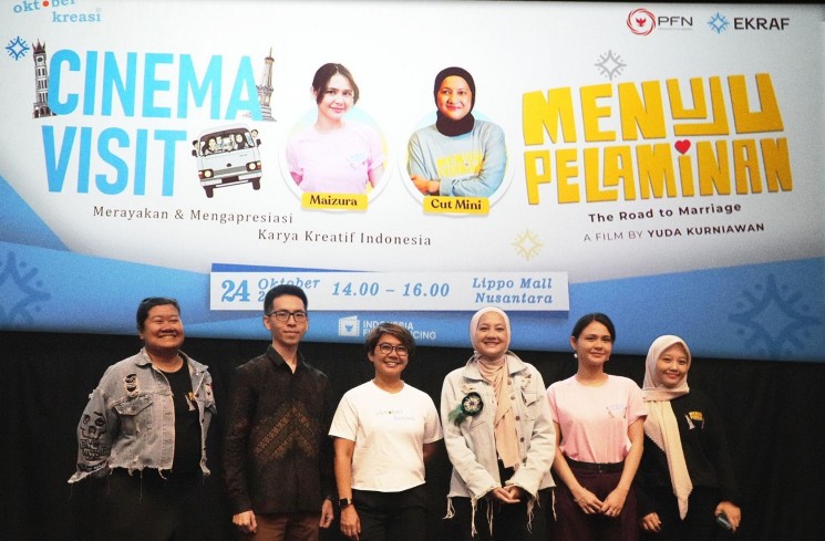 PT Produksi Film Negara (Persero) atau PFN, dengan dukungan penuh dari Ekonomi Kreatif/Badan Ekonomi Kreatif Republik Indonesia, telah menyelenggarakan kegiatan Nonton Bareng film “Menuju Pelaminan” (istimewa)