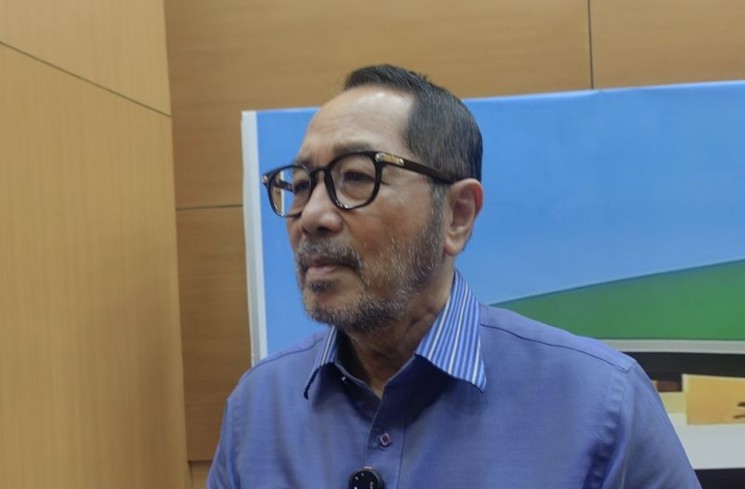 Anggota Badan Legislasi (Baleg) DPR RI Firman Soebagyo di Kompleks Parlemen, Senayan, Jakarta, Rabu (30/7/2025). (ANTARA/Melalusa Susthira K.)
