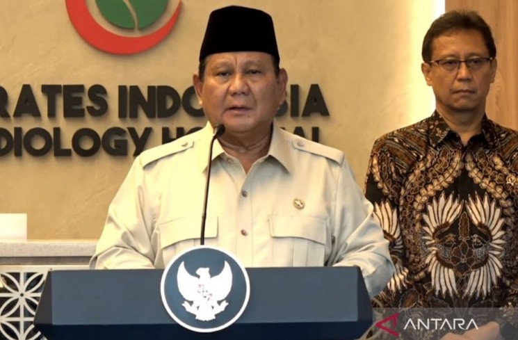 Tangkapan layar dari YouTube Sekretariat Presiden - Presiden RI Prabowo Subianto meresmikan Rumah Sakit Kardiologi Emirates Indonesia di Surakarta, Jawa Tengah, Rabu (19/11/2025). ANTARA/Maria Cicilia Galuh
