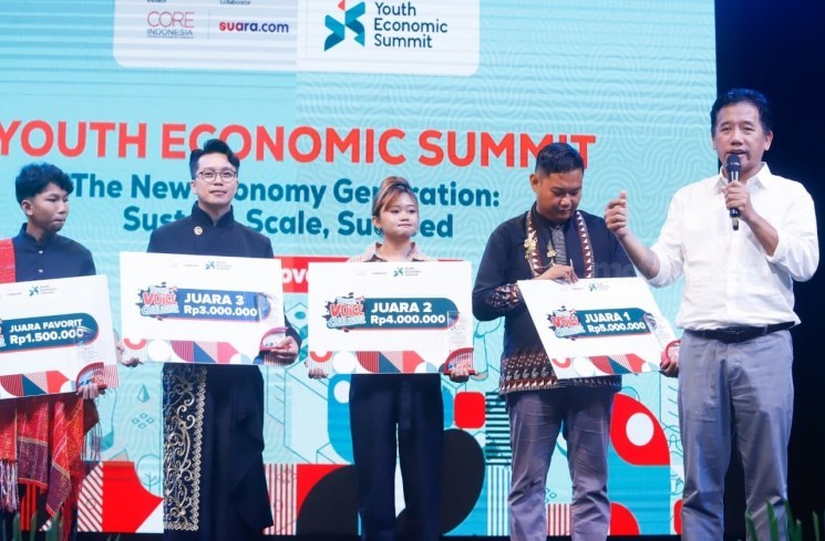 Youth Economics Summit (YES) 2025, digelar oleh Suara.com dan CORE Indonesia, mengusung tema The New Economy Generation: Sustain, Scale, Succeed. [istimewa]