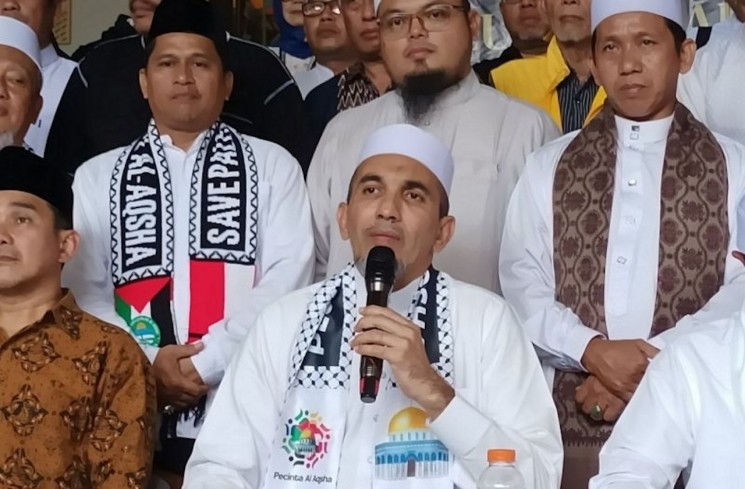 Ketua Steering Committee (SC) Ahmad Shobri Lubis memberikan keterangan pers di kawasan Jakarta Timur, Minggu (23/11/2025). ANTARA/HO-Dokumentasi pribadi.
