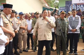 Prabowo Targetkan Huntara Pengungsi Agam Tuntas Sebulan, Huntap Menyusul