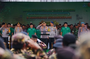 Kapolri Minta Banser Siaga Antisipasi Bencana Selama Pengamanan Nataru