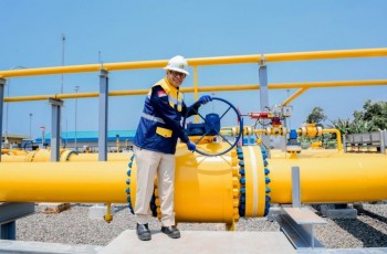 Wamen ESDM Resmikan Pengaliran Gas Pipa Cisem 2, Beri Kepastian Usaha Industri