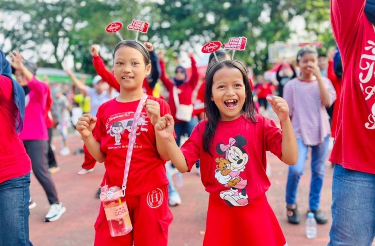 Anak-Anak dan Lifebuoy Gelar Zumba. (ist)
