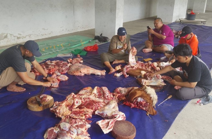 Masjid Al Falah Gelar Penyembelihan Hewan Kurban. (ist)