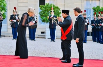 Presiden Prabowo Hadiri Jamuan Santap Malam Kenegaraan di Istana Elysee Paris
