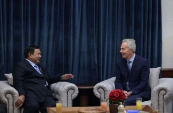 Prabowo Bertemu Tony Blair di Kertanegara, Bahas Isu Strategis Global