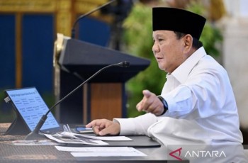 Presiden Prabowo Subianto menegaskan akan menindak tegas pelaku korupsi dan penyelewengan anggaran program prioritas, te