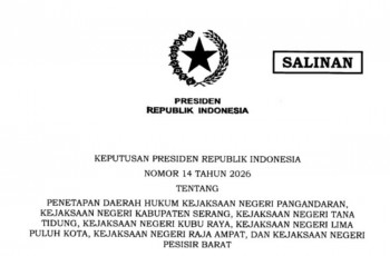 Prabowo Tetapkan Daerah Hukum Tujuh Kejaksaan Negeri Baru, Ini Daftarnya