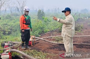 Prabowo Tinjau Penanganan Karhutla di Sumatera, Fokus Riau hingga Sumsel