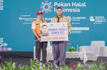 Ivan Gunawan Donasi Rp250 Juta Korban Gempa NTT Baznas RI