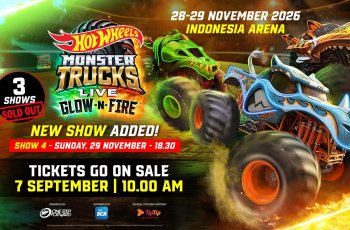 3 Show Ludes Terjual, One Step Forward Buka Jadwal Tambahan Hot Wheels Monster Trucks Live