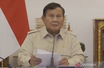 Prabowo Subianto Minta Pengadaan Alat Mitigasi Bencana Lebih Optimal