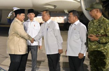 Prabowo Tiba di Indonesia Usai KTT BRICS 2026, Disambut Wapres Gibran