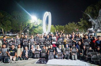 Jurnalis di Palu Doa Bersama untuk 5 Pewarta Hilang Kontak di Selat Sunda