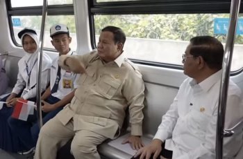 Presiden Prabowo Resmikan dan Jajal LRT Rute Kelapa Gading-Manggarai
