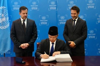 Menlu Sugiono Wakili Indonesia Tandatangani Konvensi Kejahatan Siber PBB