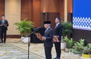 Menkeu Suahasil Nazara Resmi Melantik 5 Pejabat Eselon I Kemenkeu