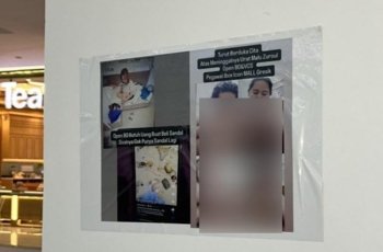 Viral Poster Vulgar Karyawati di Mal Gresik, Pengelola Copot dan Beri Penjelasan